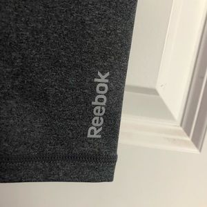 REEBOK heather grey workout leggings